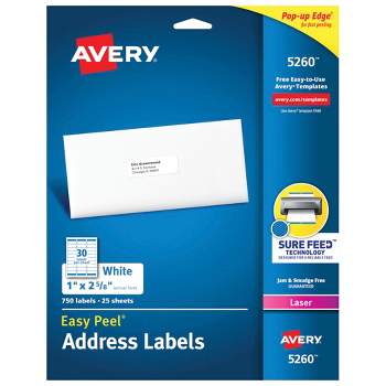 Avery Removable ID Labels, Sure Feed, 3-1/3? x 4?, 150 Labels (6464) -  AVE6464 
