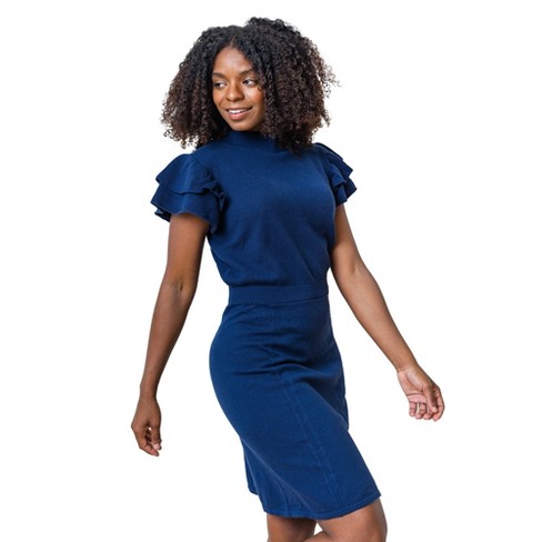 Womens navy shop sweater dress