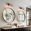 LNC Auisre Polished Gold and Seeded Glass Modern/Contemporary Vanity Lights,1 Light/ 2 Light/3 Light/4 Light - 4 of 4