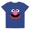 Women's Sesame Street Grover Face Loose T-Shirt - 4 of 4