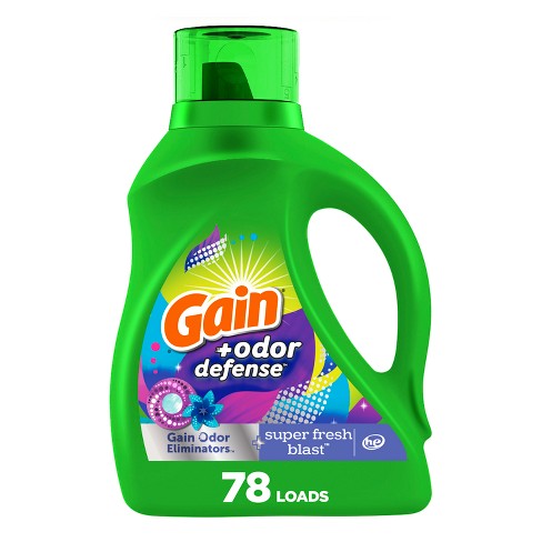 Gain + Odor Defense Super Fresh Blast Scent He Compatible Liquid