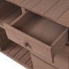 65" Outdoor Potting Bench Table, Gardening Workbench With Storage Shelf Maintenance Free Workstation, Flowerpot Bench for Backyard Patio - 4 of 4