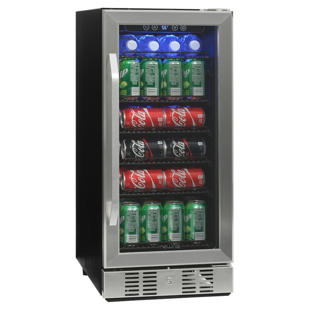 NewAir 96 Can Beverage Cooler - Stainless Steel ABR-960