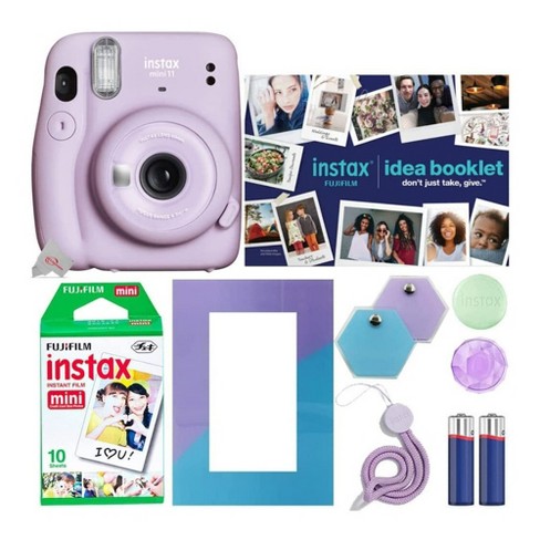 purple polaroid camera target