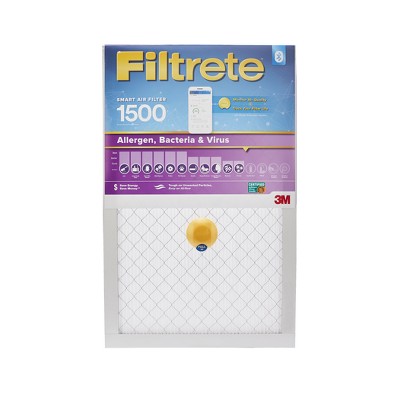Filtrete 20x20x1 Smart Air Filter Allergen Bacteria and Virus 1500 MPR