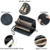 FATMOON Women’s Wallet - RFID Blocking Large Capacity Vegan Leather Clutch Wallet with Wristlet –Secure & Spacious for Daily Use,Travel - 4 of 4