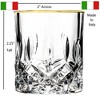 Lorren Home Trends Siena Collection Shot Glass Set of 6 with Gold Trim - 3 of 4