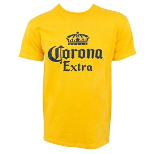 Adult Corona Extra Logo Yellow T-Shirt - 1 of 2