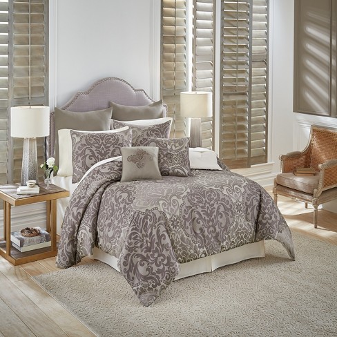 Taupe Ritz Medallion Comforter Set 7pc Vue Target