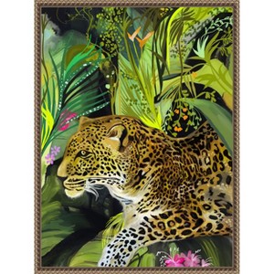 Amanti Art Leopard King by Josie George Framed Canvas Wall Art - 1 of 4