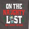 Men's - SpongeBob SquarePants - Plankton Naughty List Christmas Short Sleeve Graphic T-Shirt - 2 of 4