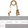 INSPIRE CHIC Women's Woven Braided Rope Tassels Chain Skinny Boho Waist Belts 1 Pc - 4 of 4
