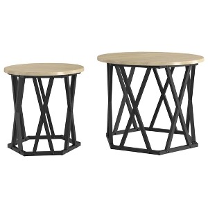 Clihome Modern Round Side Table, Minimalist Accent Table with Sleek Matte Finish for Contemporary Interiors - 1 of 4