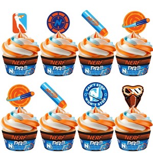 Treasures Gifted Nerf Cupcake Toppers & Nerf Cupcake Wrappers - 1 of 1