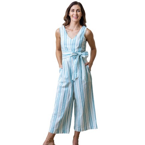 Target women's striped store jumpsuit