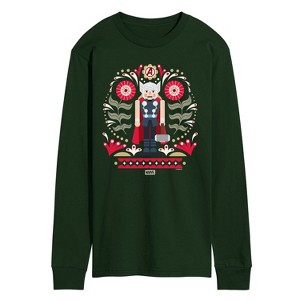 Men's - Marvel - Thor Nutcracker Long Sleeve Graphic T-Shirt - 1 of 2