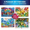 QUOKKA 60 Piece Puzzles Set for Kids Ages 4 5 6 – 4 Set Glow-in-The-Dark Puzzles for Kids - 3 of 4