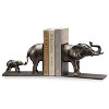 SPI Home Wildlife-Themed Elephant and Baby Bookends Pair - 3 of 3