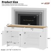 Farmhouse Storage Cabinet For 70-inch TV, Multi-functional Bookshelf Cabinet, Wood-grain Pantry W/Adjustable Shelving For Living Room Bedroom - 3 of 4