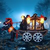 Joyfy 10 FT Halloween Inflatable Outdoor Decorations, Carriage with Hellfire Design Inflatable with Build-in LEDs for Halloween Party Yard Decoration - 4 of 4