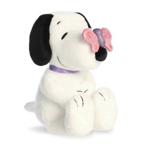 Aurora Small Snoopy Peanuts Adorable Stuffed Animal Pink Butterfly 9" - 1 of 4