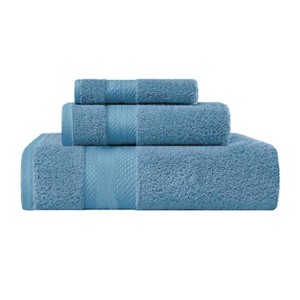 Luxury Cotton Heavyweight Solid Plush Towel Set by Blue Nile Mills - 1 of 4