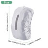Unique Bargains Waterproof Backpack Rain Cover with a Vertical Reflective Strap for Hiking/Biking 1 Pc - 3 of 4