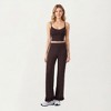 Anna-Kaci Active Women's High Waist Wide Leg Sweatpants with Ruffle Hem Detail - 2 of 4