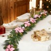 Pre-Lit Christmas Garland and Vine, Warm White LED Lights, Red Berries & Pine Cones, Artificial Pine for Indoor/Outdoor Decor - 4 of 4