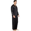 INTIMO Mens Silk Pajama with Flat Piping Detail - 3 of 4