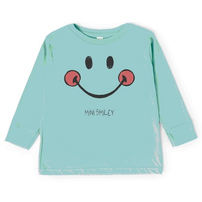 The Juniper Shop Mini Smiley Smile Outline Toddler Long Sleeve Tee