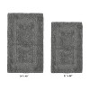 Lux Premium 100% Cotton Tufted Solid Reversible 2 Piece Bath Rug Set – Ultra-Soft, Water-Absorbent, Durable, Machine Washable Bathroom Rug - 2 of 4