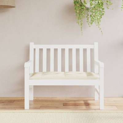 vidaXL Garden Bench Cushion Cream White 43.3"x19.7"x2.8" Oxford Fabric