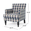 MAYEERTY Harrison Tufted Club Chair, Tufted Backrest Soft Upholstery, Living Room Bedroom Leisure - 3 of 4