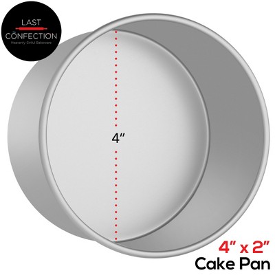 Last Confection 4" x 2" Round Aluminum Cake Pan
