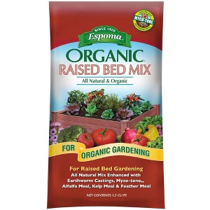 Espoma Organic Raised Bed Mix, All Natural and Organic Potting Soil Mix for Raised Garden Beds, for Organic Gardening, 1.5 cu ft - 1 of 3