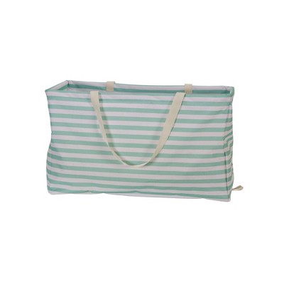 Household Essentials Rectangular Krush Canvas Utility Tote with Handles Water-Resistant Vinyl Lining Large Capacity