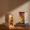 ROBOTIME 3D Jigsaw Puzzle Wooden Model Kit Book Nook Bookend Stand DIY Bookshelf Insert, 7.28"*3.94"*9.53" - 2 of 4