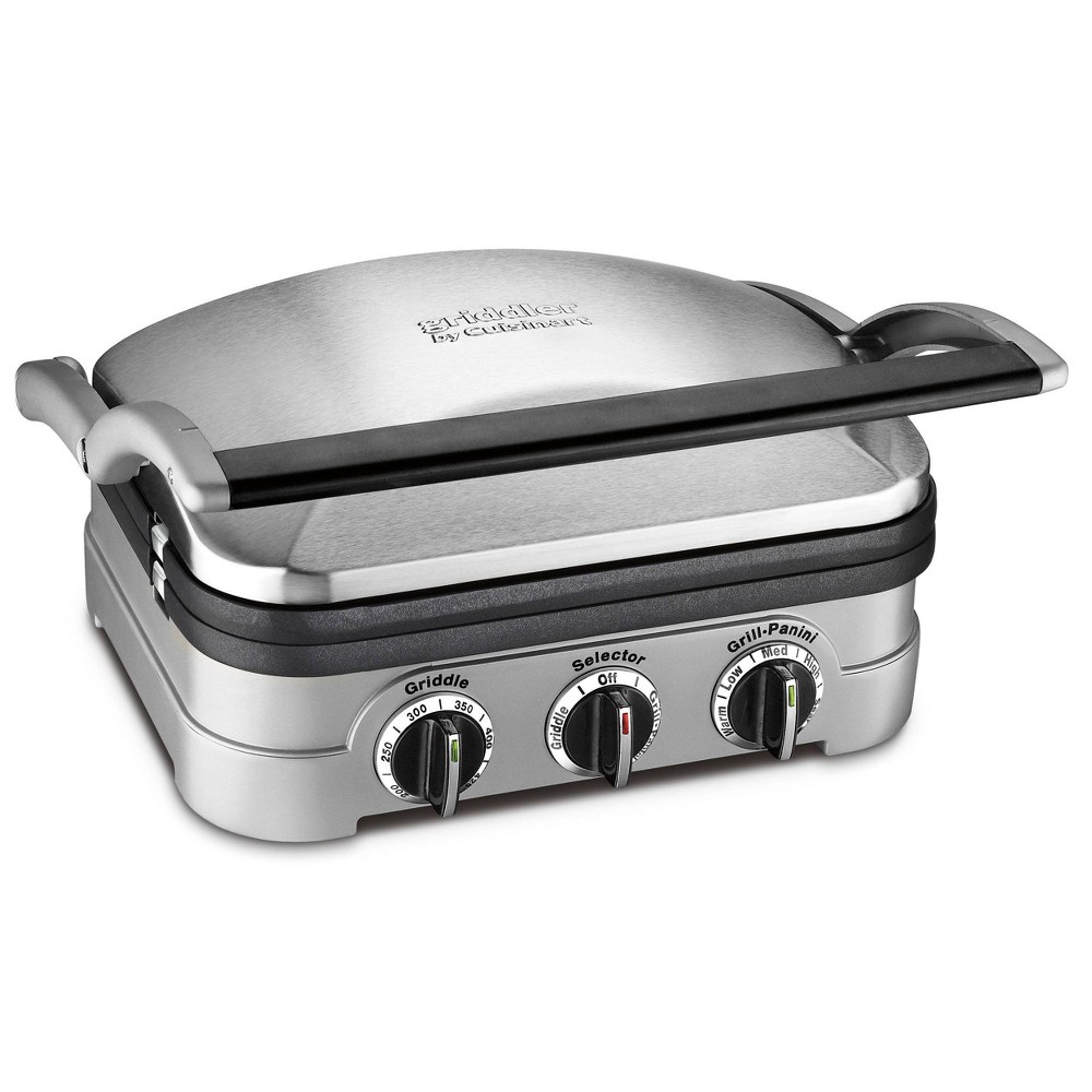 Photos - Toaster Cuisinart Griddle with Nonstick Waffle Maker Plates Stainless Steel Finish 