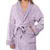 PAVILIA Soft Plush Women Fleece Robe, Cozy Warm Housecoat Bathrobe, Fuzzy Female Long Spa Robes - 3 of 4