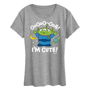 Women's - Disney - Alien Ooh I'm Cute Short Sleeve Graphic T-Shirt - 1 of 4