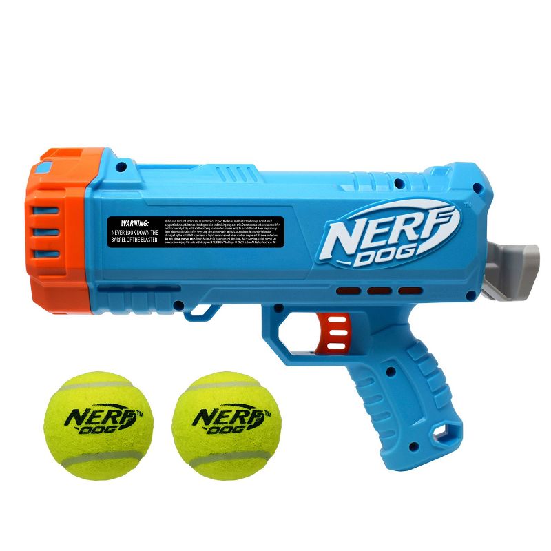 NERF 4.1&#34; Blaster with 2.5&#34; Non-Squeak 2pk Tennis Ball Dog Toy, 2 of 8
