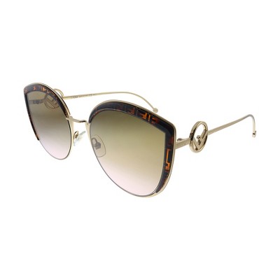 Fendi FF 290 VH8 Womens Cat-Eye Sunglasses Brown 58mm