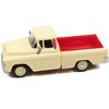 1955 Chevrolet Cameo Pickup Truck Ivory and Red 1/87 (HO) Scale Model Car by Classic Metal Works - 2 of 3