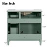 ModernLuxe 36" Bathroom Vanity with Ceramic Sink, Soft Close Doors & 4 Storage Drawers, Elegant Free-Standing Design for Small Bathrooms - 4 of 4