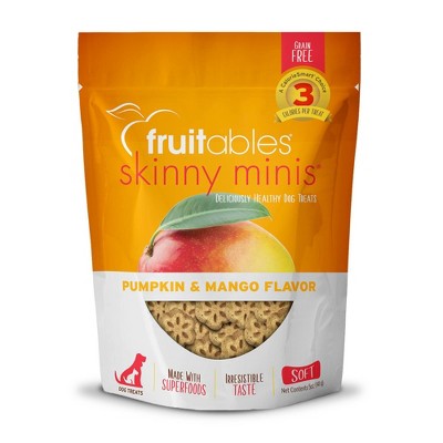 Fruitables Skinny Minis Pumpkin and Mango Flavor Healthy Low Calorie Dog  Treats - 5oz