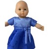 Doll Clothes Superstore Blue Sparkle Dress Fits 14-16 Inch Baby Dolls - image 3 of 4