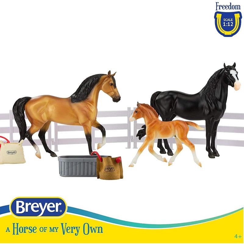 Breyer Animal Creations Breyer Freedom Series 1:12 Scale Model Horse Set | Spanish Mustang Family, 3 of 4