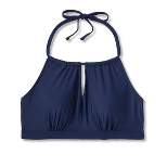 Women's Post Mastectomy High Neck Keyhole Bikini Top - Kona Sol™