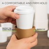 PrepStor Disposable Coffee Cups with Lids 16 oz – Pack of 50, Cold/Hot Beverage Paper Cups with Sleeves - 4 of 4